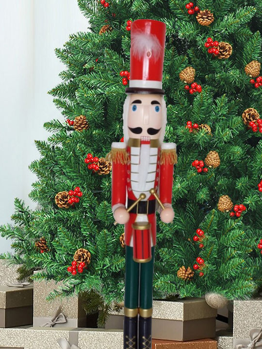 ForAll Wooden Christmas Nutcracker 120cm Red