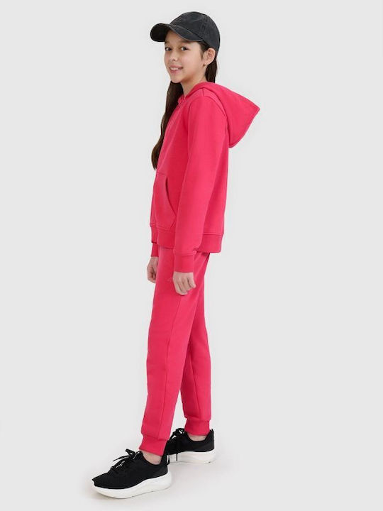 Cardigan pentru copii De bumbac cu Glugă Roz
