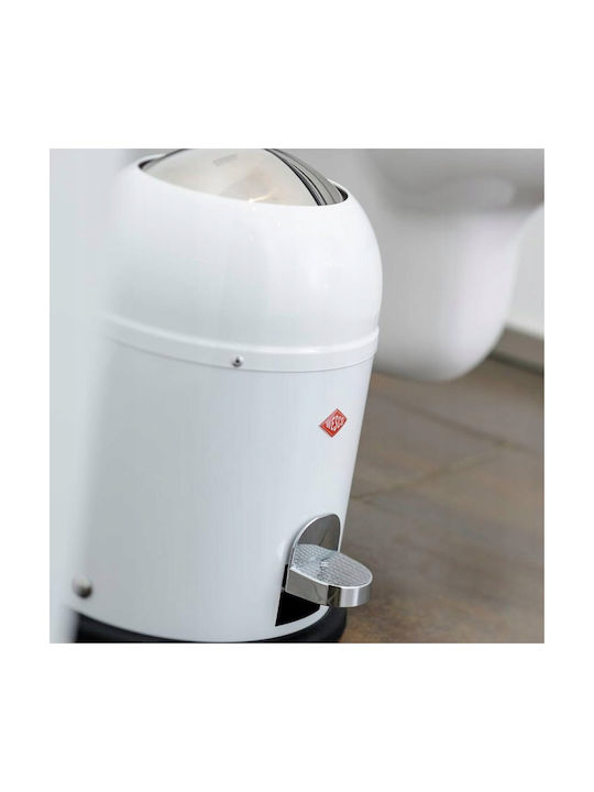 Wesco Coș de Gunoi Plastic Alb 6lt 1buc