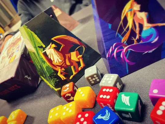 Brettspiel Mythical Dice für 3-6 Spieler 8+ Jahre (EN) Iello