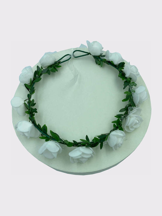 Accessories Hair Wreath Roses White Flower Girl Flora Accessories Hair Wreath Roses White Flower Girl Flora