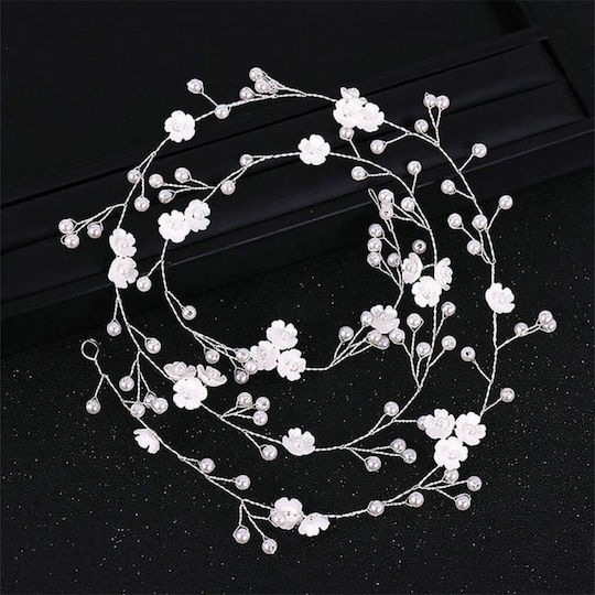Hair Decoration Silver or Gold Pearls Flowers Jolanta