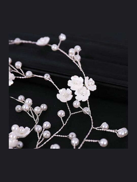 Hair Decoration Silver or Gold Pearls Flowers Jolanta