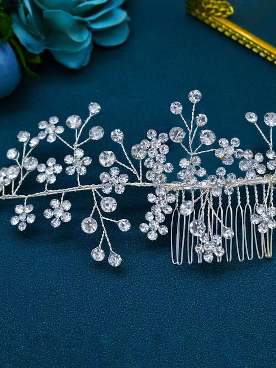 Rosario Nupfenschmuck Haarnadeln Kristalle Silber