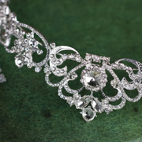 Impressive Wedding Tiara Gold Rose Gold or Silver Simone