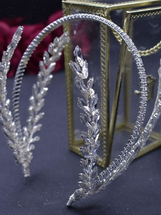 Nupfeder Haarreif Quaste Kristalle Silber Oder Gold Hanna