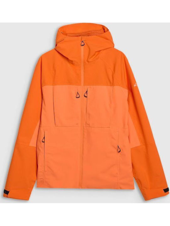 Trekking Winter Jacke Hardshell Wasserdicht und Winddicht Orange