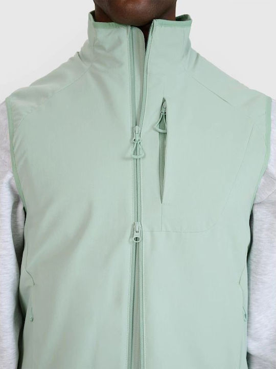 Sleeveless 3 in 1 Winter Jacket Waterproof and Windproof Green
