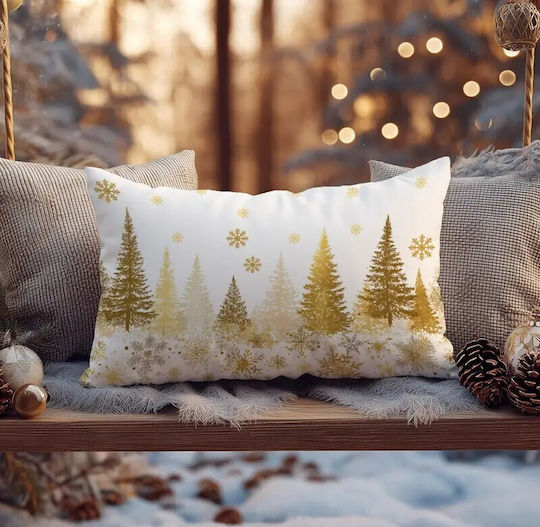 By Queen Limited Festive Edition Decorative Pillow Case Golden Forest 50x30cm