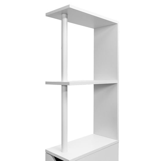 Bakaji Στήλη Μπάνιου Δαπέδου Μ33xΒ15xΥ136cm Λευκή