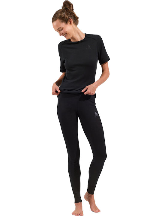 Odlo Active Warm Eco Γυναικείο Ισοθερμικό Παντελόνι Μαύρο