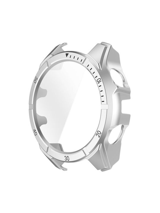 Plastic Case with Glass Silver/Black for Garmin Fenix 8 AMOLED (51mm)