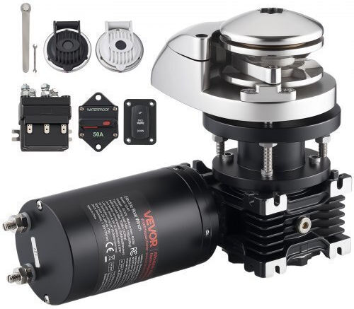 Vevor Vertical Electric Anchor Winch 12v 1100w Chain & Rope Maximum Pull 320 Kg Stainless Steel 316 Boats 6-11 M Ddmjczs700lb1ekc3001v9