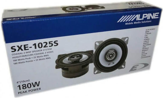 Alpine Комплект Автомобилни Високоговорители 4" с 25W RMS (2 път)