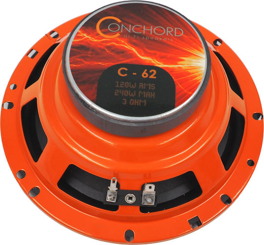 Conchord C62 Σετ Ηχεία Αυτοκινήτου 6.5" με 120W RMS (2 Δρόμων)