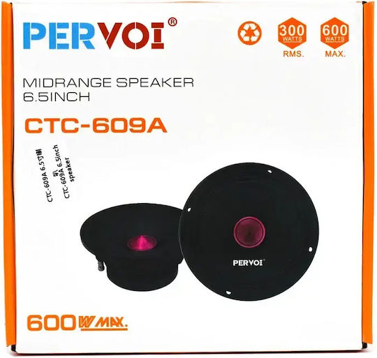PerVoi CTC-609A Ηχείο Αυτοκινήτου 6.5" με 300W RMS (Midrange)