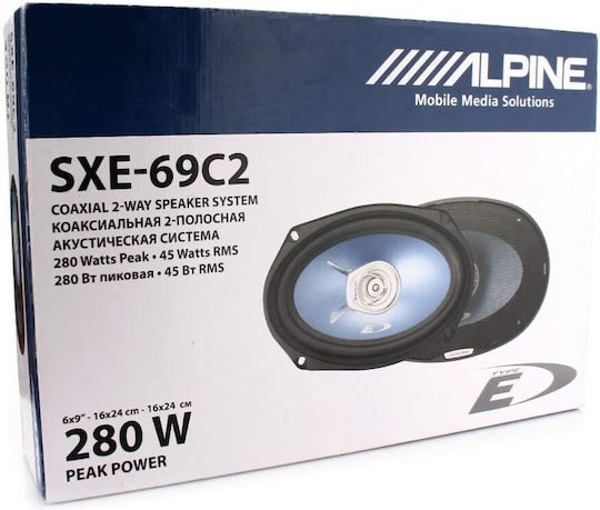 Alpine Σετ Ηχεία Αυτοκινήτου Ομοαξονικά 6x9" με 45W RMS (2 Δρόμων)