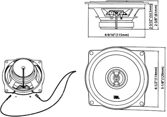 JBL Set Boxe Auto 5" cu 30W RMS (2 căi)
