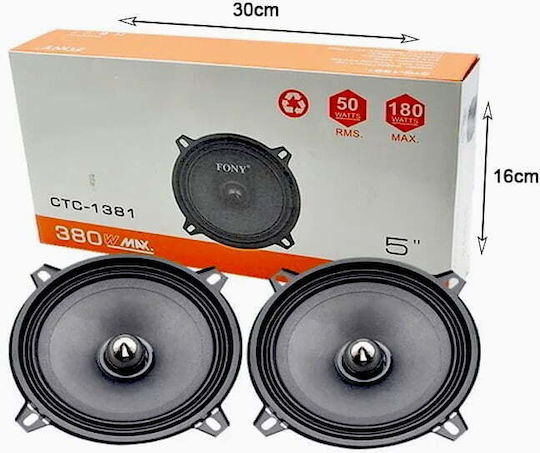 PerVoi Set Auto-Lautsprecher 5" mit 50W RMS (Tieftöner)