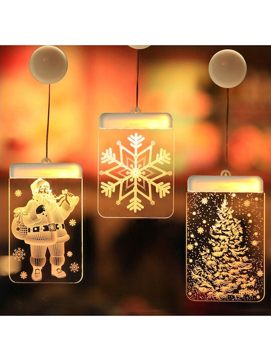 Verk Group Dreidimensionale Dekoration Fenster Weihnachtsaufkleber Weihnachtslichter 5907451338292