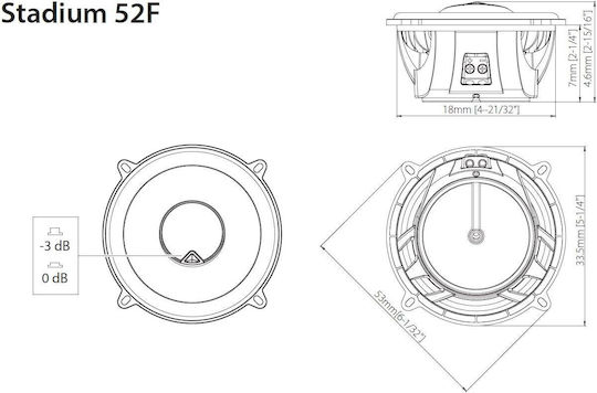 JBL Автомобилен Високоговорител Stadium 52F с 60W RMS (2 път)