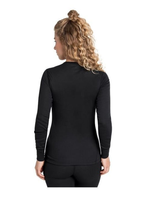 Odlo Active Warm Γυναικεία Ισοθερμική Μακρυμάνικη Μπλούζα Μαύρη