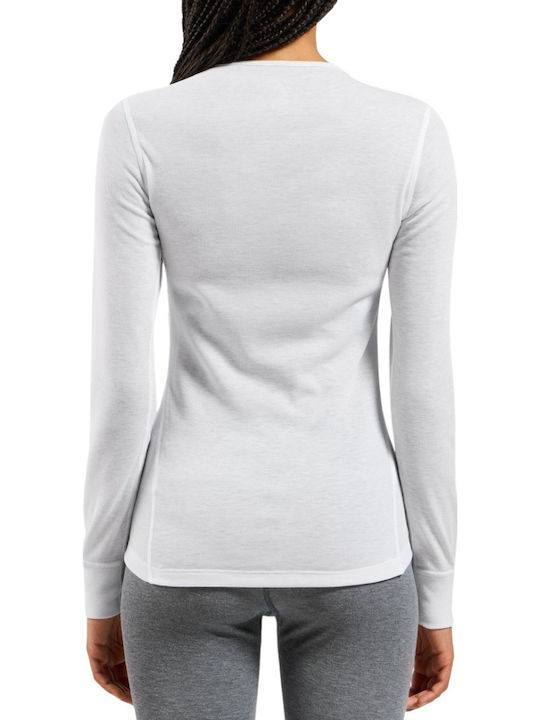 Odlo Active Warm Eco Women's Thermal Long-Sleeved Shirt White