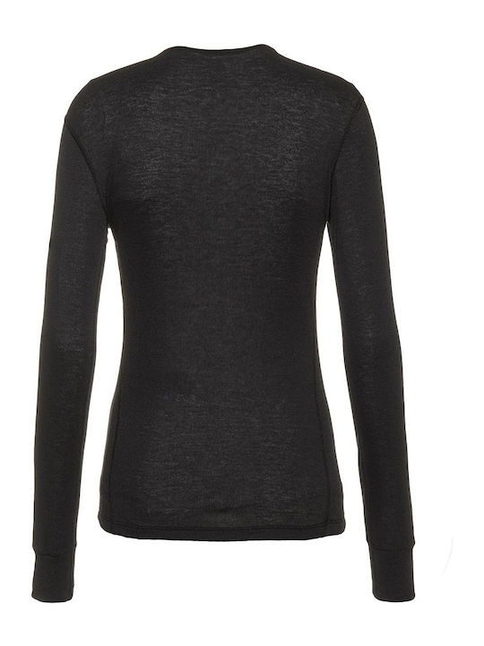 Odlo Active Warm Γυναικεία Ισοθερμική Μακρυμάνικη Μπλούζα Μαύρη