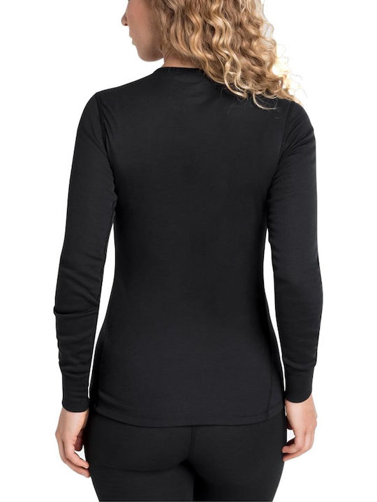 Odlo Active Warm Γυναικεία Ισοθερμική Μακρυμάνικη Μπλούζα Μαύρη