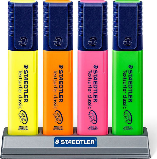 Staedtler Μαρκαδόροι Υπογράμμισης Πράσινοι Σετ 4τμχ