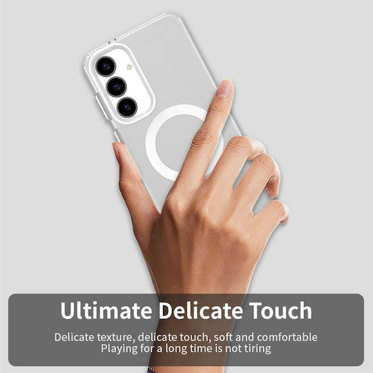 Techsuit Candycase Umschlag Rückseite Kunststoff / Silikon Weiß (Galaxy S25 FE)