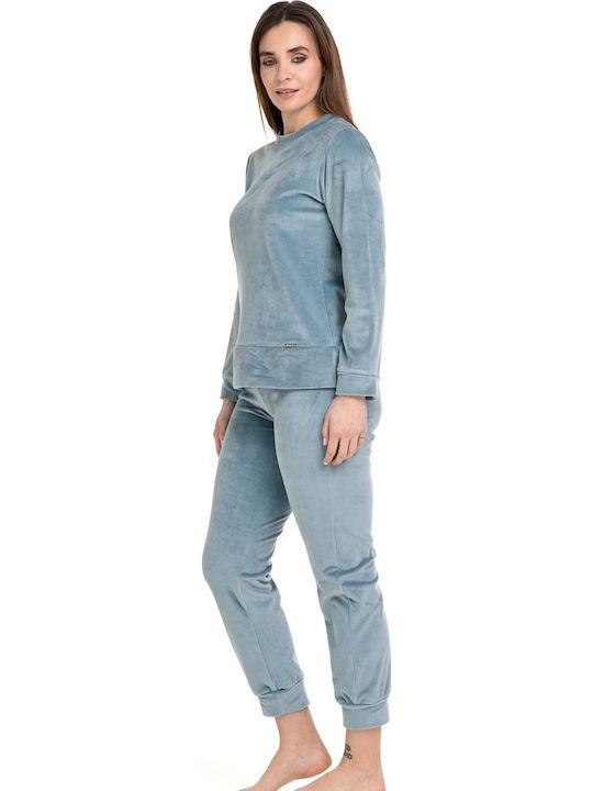 Zen by Daisy Winter Damen Pyjama-Set Hellblau Zen by Daisy Winter Damen Pyjama-Set Hellblau