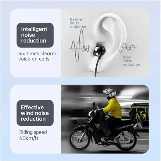 Fineblue F520 In-ear Bluetooth Handsfree Ακουστικό Πέτου Ασημί
