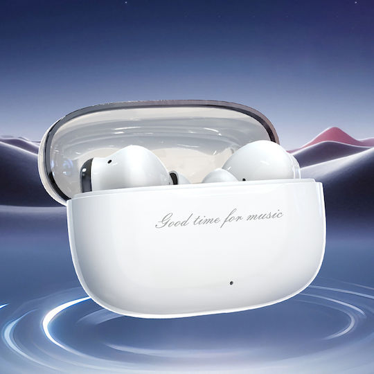Dudao U8 Pro In-ear Bluetooth Handsfree Ακουστικά με Θήκη Φόρτισης Λευκά
