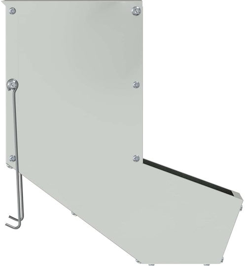 vidaXL Metal Feeder for Rabbits with Capacity 1kg 17.5x26x28.5cm.