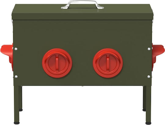 vidaXL Metalic Alimentator cu Capacitate 15kg 41.5x20.5x33cm.