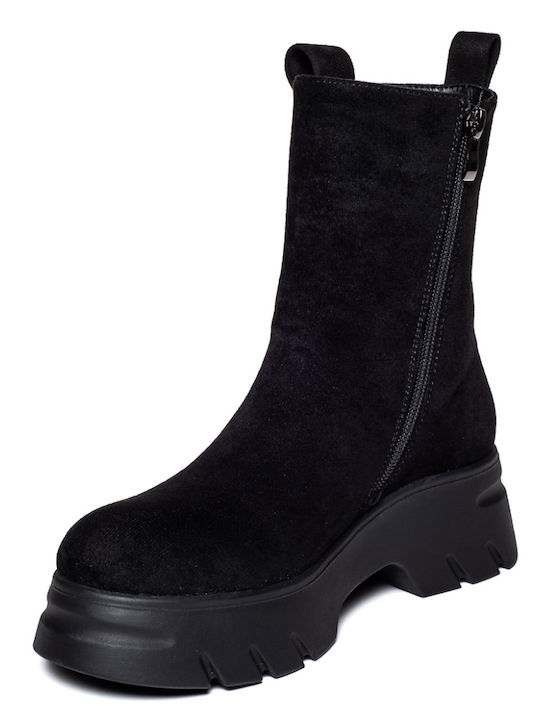 Stiefeletten Damen Schwarz