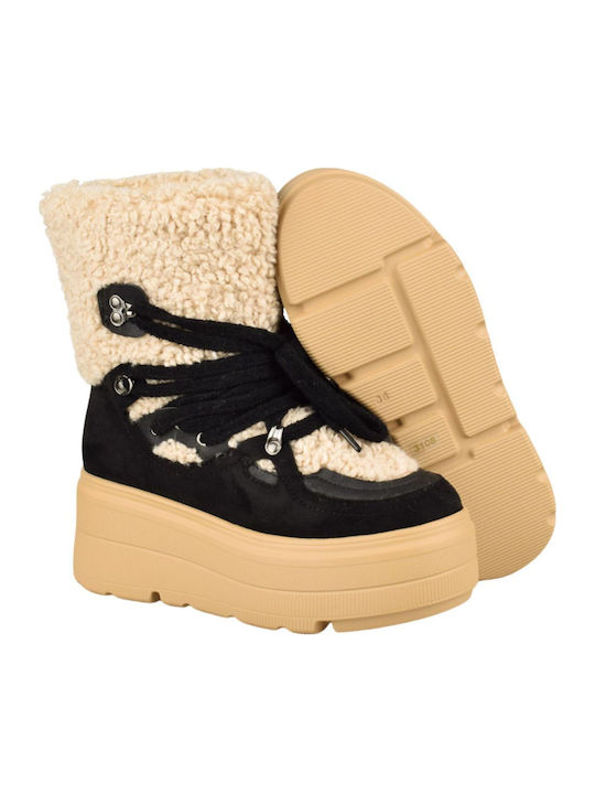 Stiefeletten Damen Schwarz