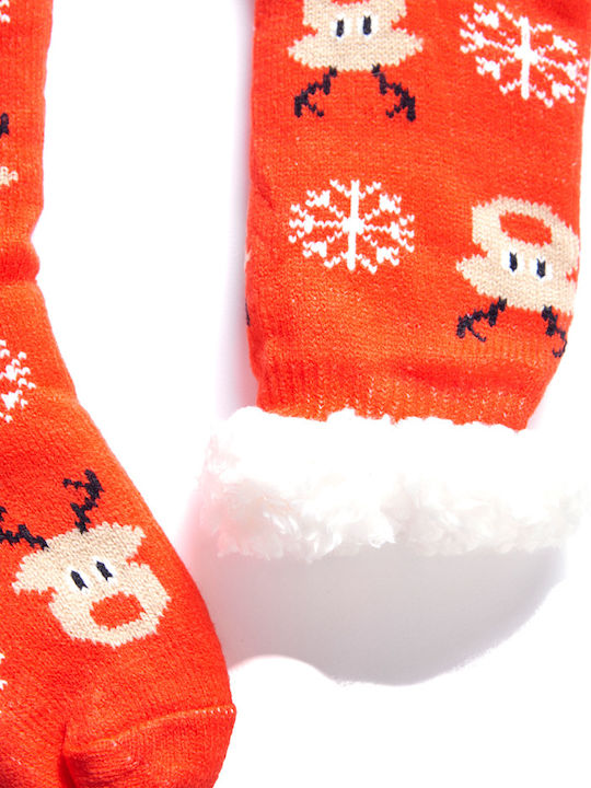 Weihnachten Damen Socken Fleece Weihnachts-Tiere Rote