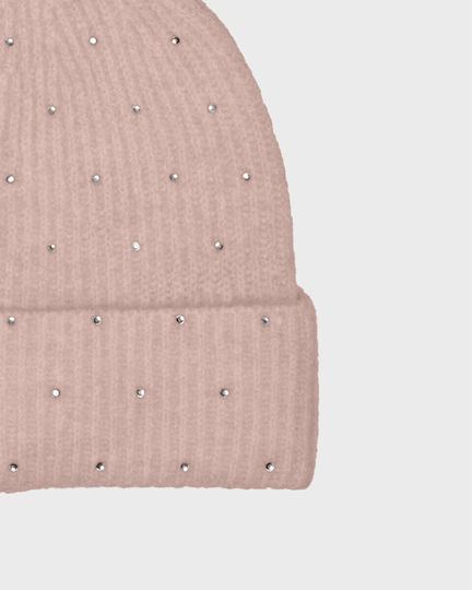 Katherine Beanie Γυναικείος Σκούφος Πλεκτός σε Ροζ χρώμα