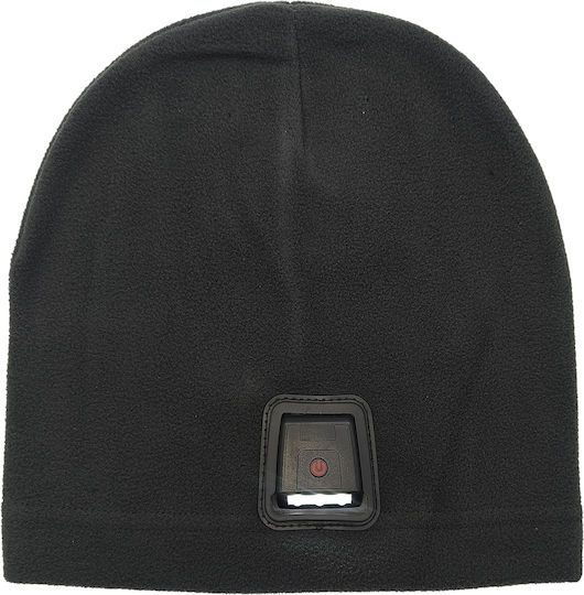 Beanie Unisex Fleece Σκούφος Πλεκτός σε Γκρι χρώμα