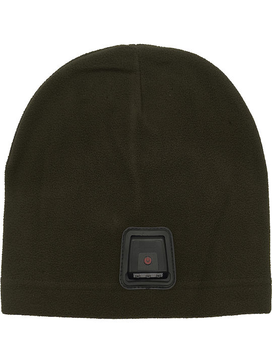 Beanie Unisex Fleece Beanie Knitted in Green color