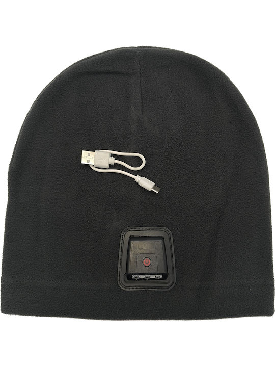 Beanie Unisex Fleece Beanie Knitted in Gray color