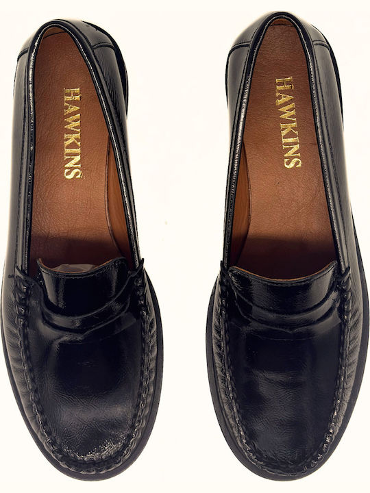 Δερμάτινα Γυναικεία Loafers σε Μαύρο Χρώμα