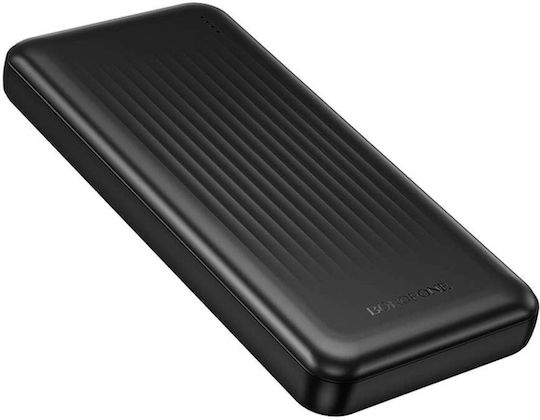 Borofone BJ80 Power Bank 10000mAh 22.5W με 2 Θύρες USB-A και Θύρα USB-C Power Delivery / Quick Charge 3.0 Μαύρο