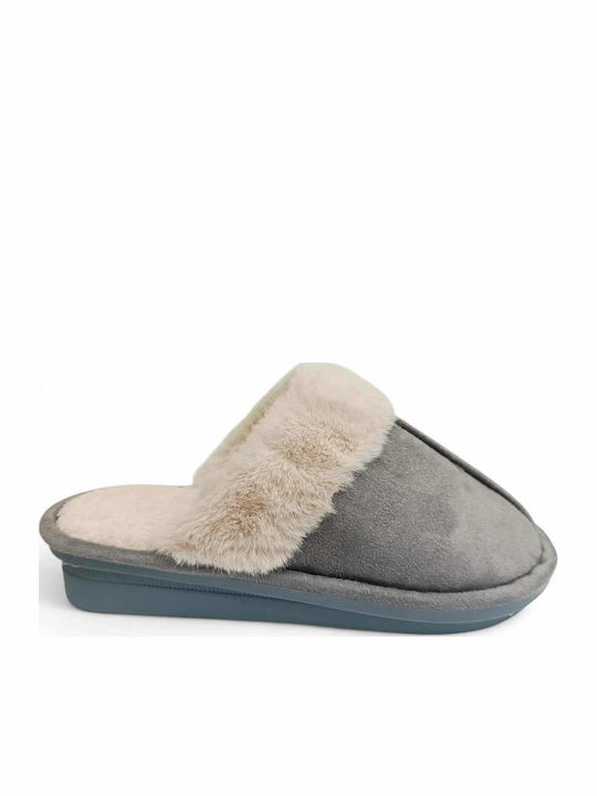 Sesamall Damen Hausschuhe Grau