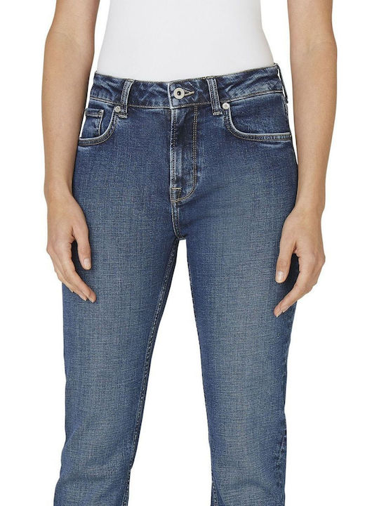 Women's Jean Trousers in Straight Line Blue