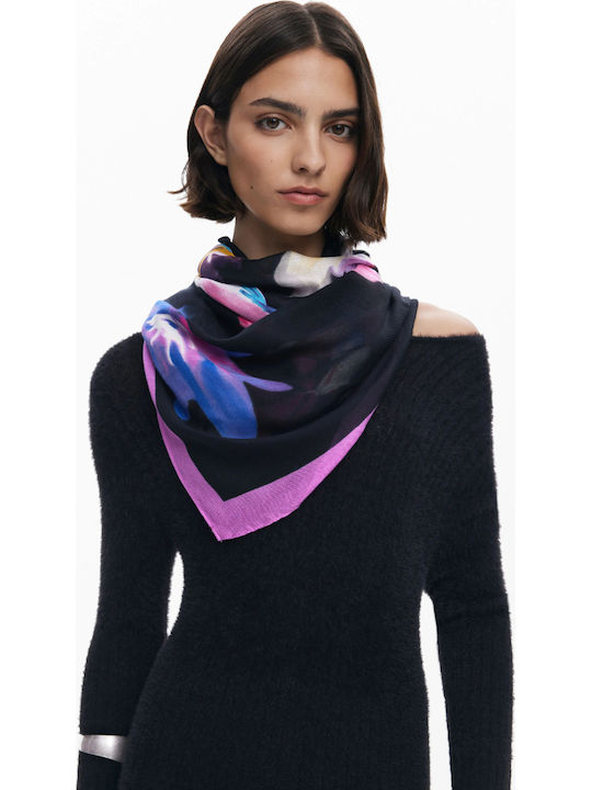 Desigual Damen Schal Schwarz