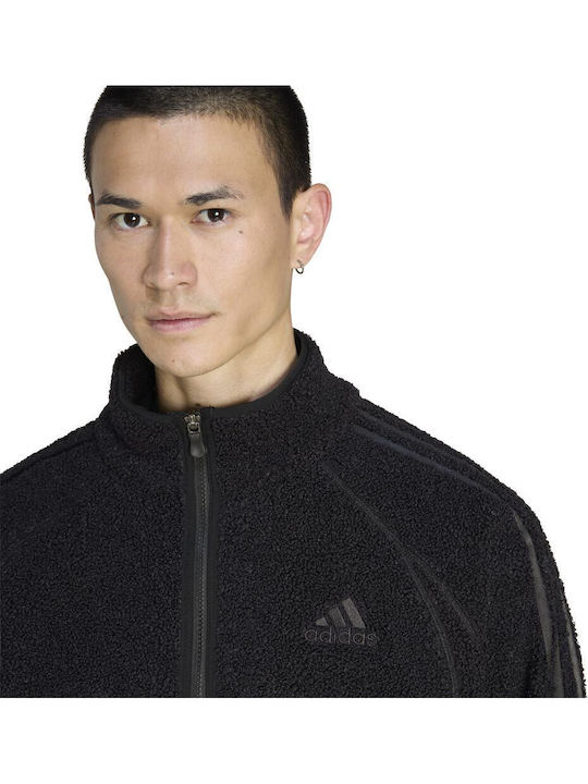 Track Top Men's Fleece Cardigan Black