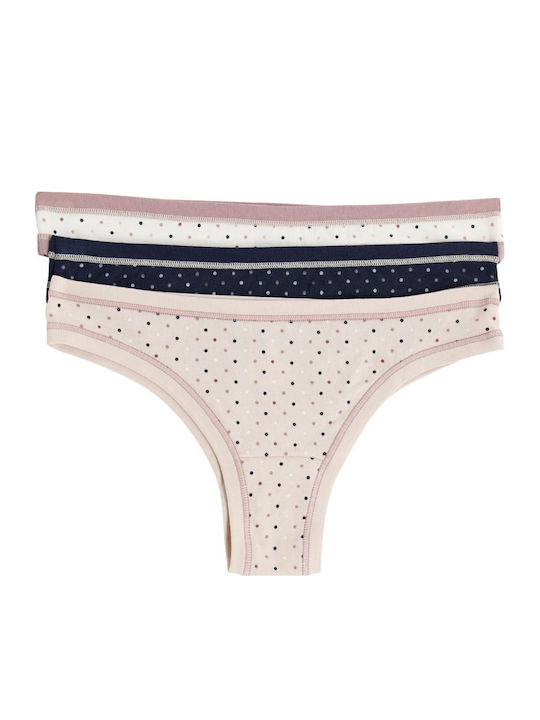 Women's Brazil 3Pack Blue-beige-white